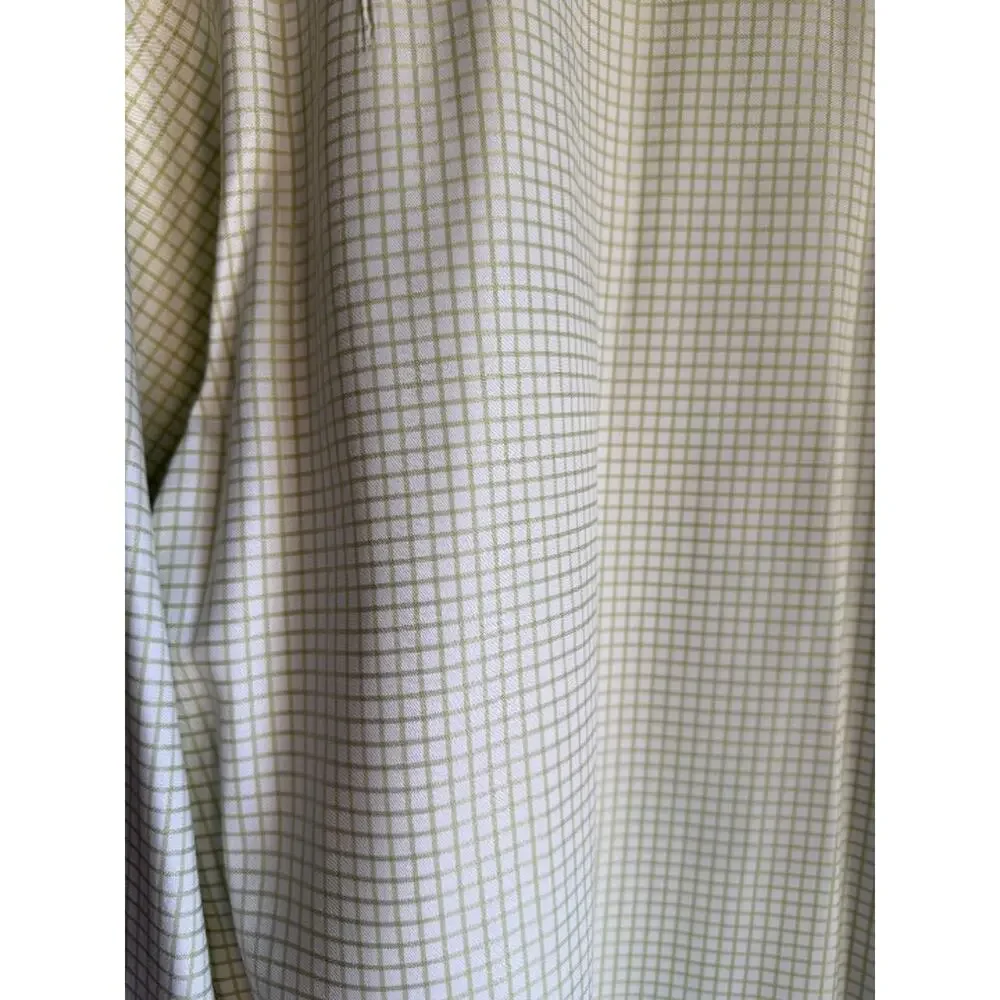 Banana Republic Men’s Green Check Button Down Shirt Size Large 16-16.5